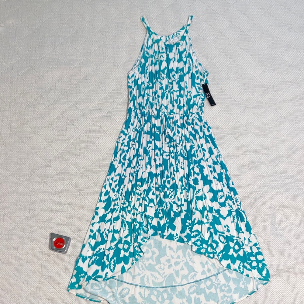 Floral Blue and White Women's Dress